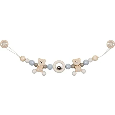 Image of Heimess Pram chain bear with clips