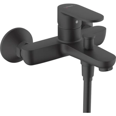 Image of hansgrohe Vernis Blend Single lever bath mixer for exposed installation, matt black, 71440670