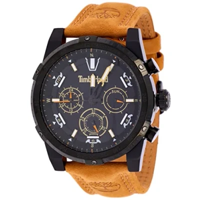 Image of Timberland Men Analogue Quartz Watch with Leather Strap TDWGF2230403