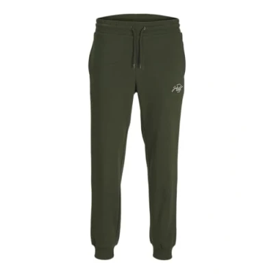 Image of JACK &amp; JONES Men&#039;s Jpstgordon Jjferris Sweat Pants Imp Joggers, Kombu Green, S