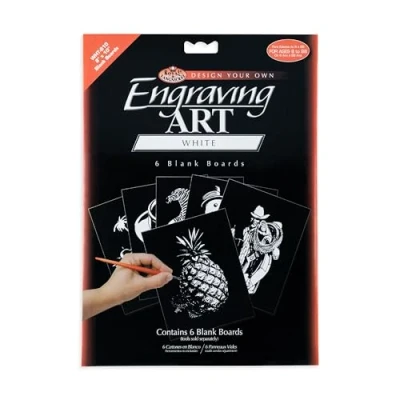 Image of Royal &amp; Langnickel Engraving Art White 8 x 10 inch Blank Board (Pack of 6)