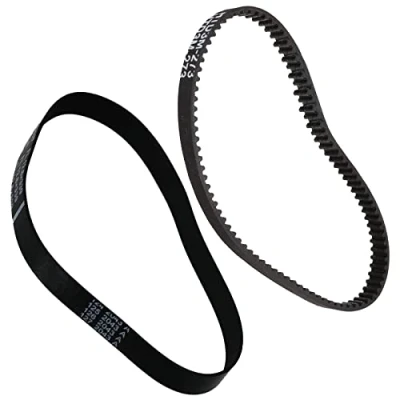 Image of SPARES2GO Toothed Drive Belt Kit compatible with Vax ECB1SPV1 Platinum Power Max Series Carpet Cleaner
