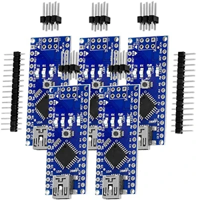 Image of AZDelivery AZ Nano V3 Board Mini USB FT232RL compatible with ATmega328 16MHz ATmega328P Micro Controller, Including E Book! (5PCS)