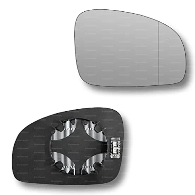Image of Less4spares Replacement Wing Mirror Glass Right Compatible with Skoda Fabia 2007 2014 CLIP ON Driver Off side Heated Blind Spot