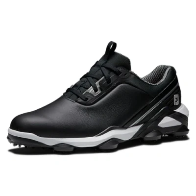 Image of FootJoy Men&#039;s Tour Alpha Golf Shoe, Black/White/Silver, 10.5 UK