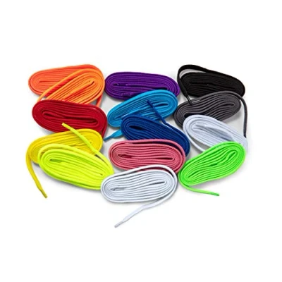 Image of Kaps Shoelace Set Multiple Colours 14 pairs of Colourful Shoelaces for Sneakers and Trainers Fun Bright Sneaker 120 cm 47 inch 6 to 8 eyelet
