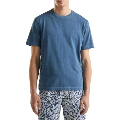 Image of United Colors of Benetton Men&#039;s T Shirt 3f98u105u, Blue, XL