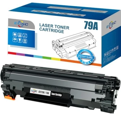 Image of ECSC Toner Cartridge CF279A For Printer, Compatible With HP LaserJet Pro M12 M12a M12w MFP M26a M26nw (Black, 1 Pack)
