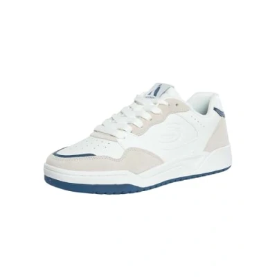 Image of Skechers Sport Koopa Trainers white/navy, Men&#039;s, Size: 8, White/navy Leather