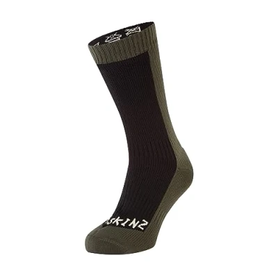 Image of SEALSKINZ Unisex Starston Hiking Socks, Orange, S EU