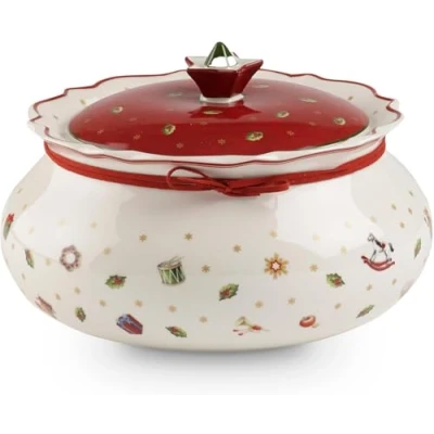 Image of Villeroy &amp; Boch Medium Toy&#039;s Delight Box, Cookie Jar, Food Storage for Sweets, Premium Porcelain