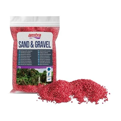 Image of Amtra Croci Ceramic Quartz Aquarium Ornament, 2 kg, Red