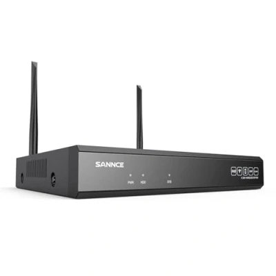 Image of SANNCE 8CH 3MP Wireless CCTV Camera System 2TB Hard Drive, 5MP H.264+ WiFi NVR Recorder, 4X Outdoor Security IP with Audio Recording, Work Alexa, Smart Motion Alert &amp; Human Detection