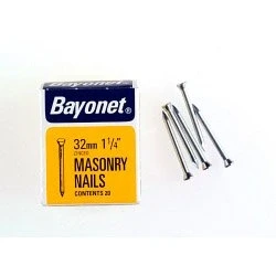 Image of Bayonet Zinc Plated Masonry Nails (36) 30mm 36 12206
