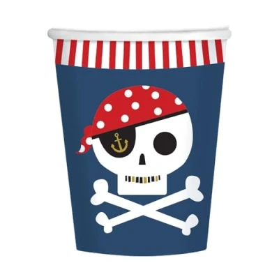 Image of Amscan 9919492 66 Treasure Island Pirate Party Paper Cups