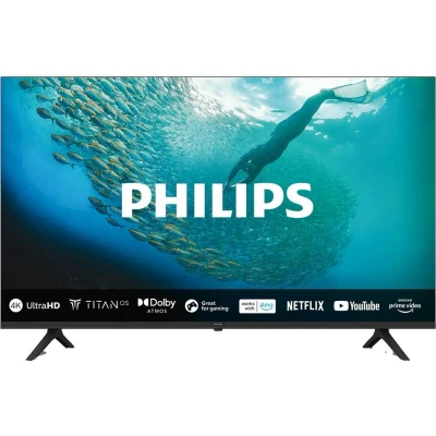 Image of PHILIPS 50PUS7009 4K LED Smart TV 50 Inch Display with Pixel Precise Ultra HD Titan OS Platform and Dolby Atmos Sound, Works Alexa Google Voice Assistant Black