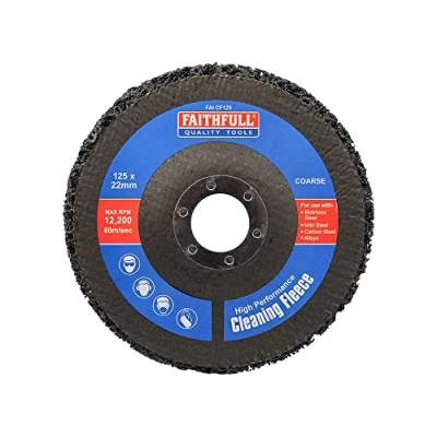 Image of Faithfull Abrasive Cleaning Fleece Disc For Rust and Paint Removal 125mm (5in) Coarse