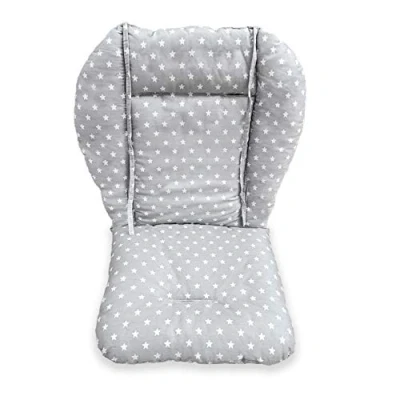 Image of High Chair Cushion Cover, Pad/cushion /breathable Pad,soft and Comfortable, Cute Exquisite Patterns, More Comfortable for Babies (gray Stars Pattern)