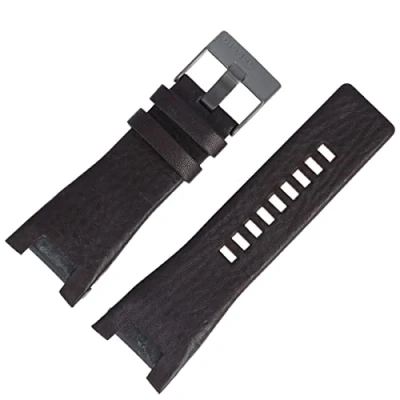 Image of Diesel Watch Strap 30 mm Leather Brown DZ 1216