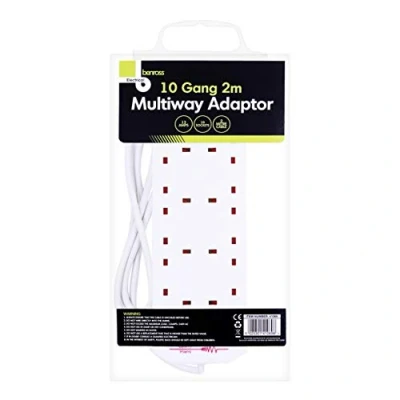 Image of Benross 10 Way 2m Surge Protected Extension Lead 13A