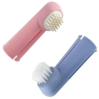 Image of GROOM PROFESSIONAL Dental Care Kit Pet Oral Hygiene Set Finger Brushes for Teeth Freshens Breath, Prevents Plaque and Tartar Ideal Dogs Cats