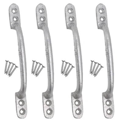 Image of EAI Hot Bed Pull Handle Cast Iron for Garden Sheds and Gates 6&quot; Pack of 4