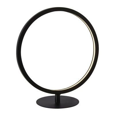 Image of 1 Light Led Ring Table Lamp, Matt Black