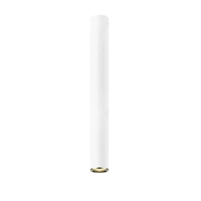 Image of Loya Large Surface Mounted Downlight, Matt White, French Gold, 1x GU10