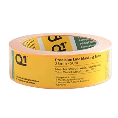 Image of Graff City Q1 Precision Line Masking Tape 38mm x 50m (Orange) Thin Water Resistant