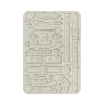 Image of Stamperia KACMA548 Silicone Mould A5, Grey, 14.8 x 21 1.1 cm