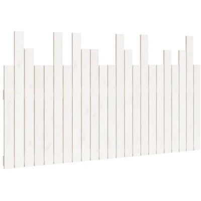 Image of vidaXL Wall Headboard White 146.5x3x80 cm Solid Wood Pine