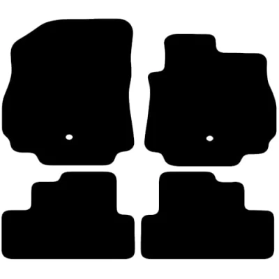 Image of Carsio Carpet Car Mats For Chevrolet Orlando 2011 2015 Tailored Fit Floor Mat Set Complete Accessory Black Custom Fitted All Weather, Anti Slip Backing &amp; Trim