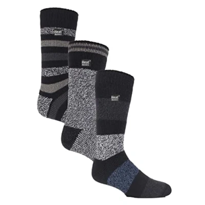 Image of HEAT HOLDERS 3 Pair Pack Multipack Mens Insulated Thermal Socks for Winter 6 11