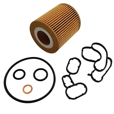Image of temproad Engine Oil Filter Housing Seal Gasket with Set 11427508970 11427508971 11427508969