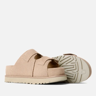 Image of UGG Women&#039;s Goldenstar Hi Slide Sandal, Sand, 5 UK