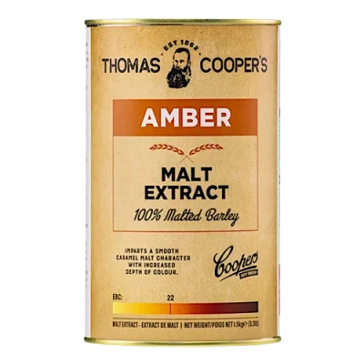Image of Coopers 1.5Kg Tin Of Liquid Amber Malt Extract (Medium)