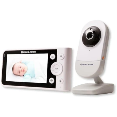 Image of Spear &amp; Jackson SJBZSM1 Smart Baby Monitor Crystal Clear HD Colour Screen/Compatible Zone Smartphone App