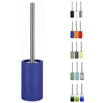 Image of Spirella Tube Stoneware Toilet Brush, Navy