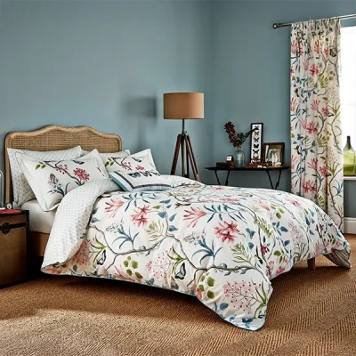 Image of Sanderson Clementine Duvet Cover Set King Size Duck Egg