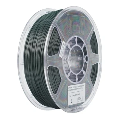 Image of eSUN PETG Filament 1.75mm, CF Carbon Fiber Filled Filament, 1KG Spool (2.2 LBS) 3D Printing Materials for FDM Printers,Blackish Green