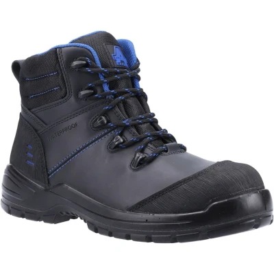 Image of Amblers Safety 308C Leather Waterproof Mens Black material_leather1 Size UK 14