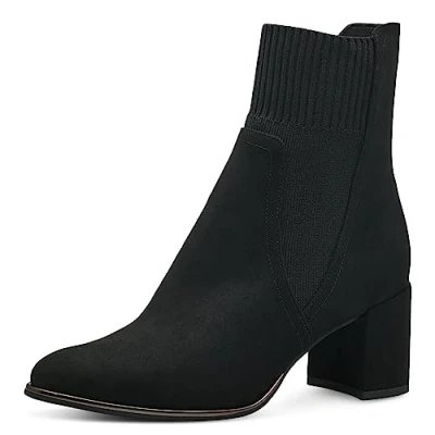 Image of MARCO TOZZI Women&#039;s 2 25392 41 Boot Heel, Black, 5