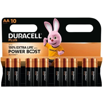 Image of Duracell AA Cell Plus with Power Boost Batteries Pack of 10