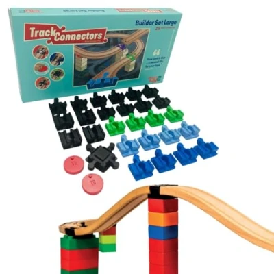 Image of Builder Set Large 29 Brio Duplo Connectors Compatible with all brands