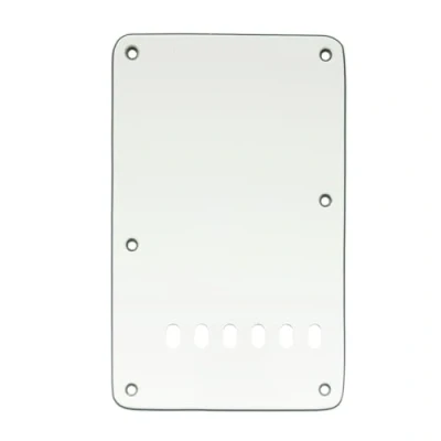 Image of Musiclily Vintage Style Strat Tremolo Backplate for Fender USA/Mexican Made Standard Stratocaster Modern Guitar,3Ply Parchment
