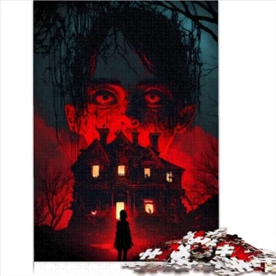 Image of Adult Puzzle Horror Art 1000 Piece Cardboard Perfect for Ages 12+ Effective Adults Size (26x38cm)