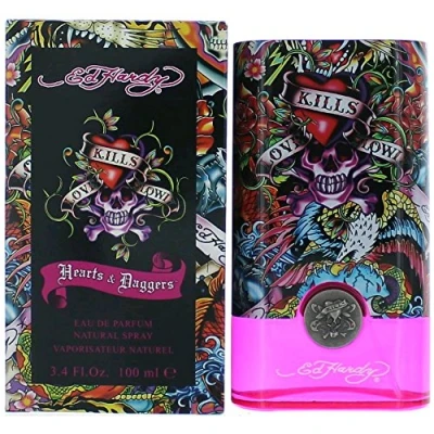 Image of Ed Hardy Hearts &amp; Daggers FOR Her WOMEN by Christian Audigier 100 ml Eau de Parfum Spray