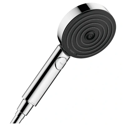 Image of hansgrohe Pulsify Select water saving shower head 9 l/min (EcoSmart), hand round (⌀ 105 mm) with 3 sprays (Relaxation version), anti limescale function, chrome, 24110000