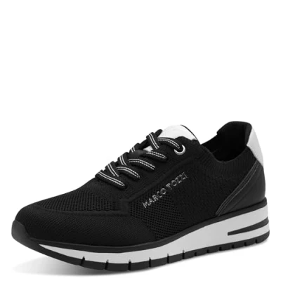 Image of MARCO TOZZI Women&#039;s Damen Sneaker 2 23737 44, Black Comb, 6 UK