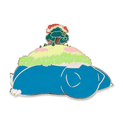 Image of Pokémon Center: Giant Pins: Gigantamax Snorlax Oversize Pin, Zinc alloy / hard enamel, no gemstone